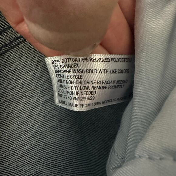 Ava & viv Bermuda denim shorts dark wash high-rise Mini pockets plus size ￼ - Picture 5 of 13